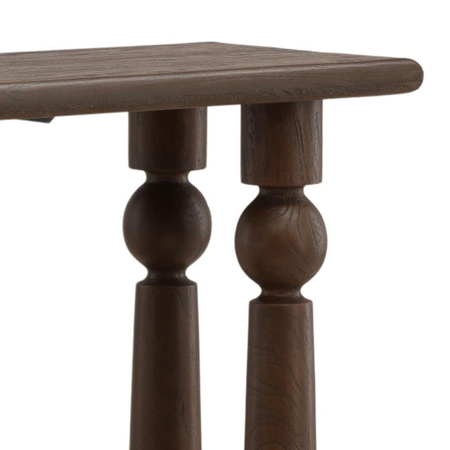 Kaia Modern Espresso Console Table For Sale - Image 4 of 5
