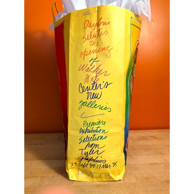 Plastic 1984 Frank Stella Walker Art Center Exhibition Bag for Dayton's For Sale - Image 7 of 18
