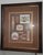 Set of Two picture frames with collection of Cuban cigar memorabilia. Cuban Advertising for cigars in sticker and cloth...
