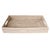 Artifacts Rattan Rectangular Tray With Cutout Handles, White Wash, 20" For Sale
