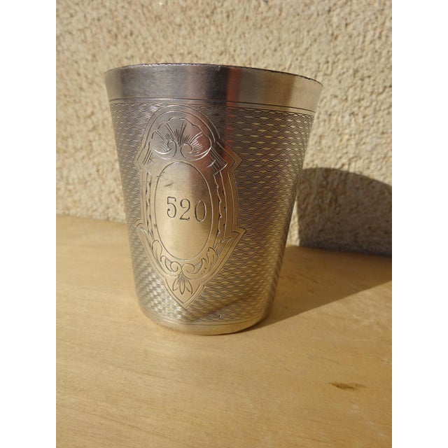 Silver-Plated Metal Cup by Ercuis For Sale - Image 4 of 16