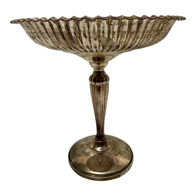 Vintage 925 Fisher Silversmith Sterling Silver Weighted 940 Compote Candy Dish For Sale