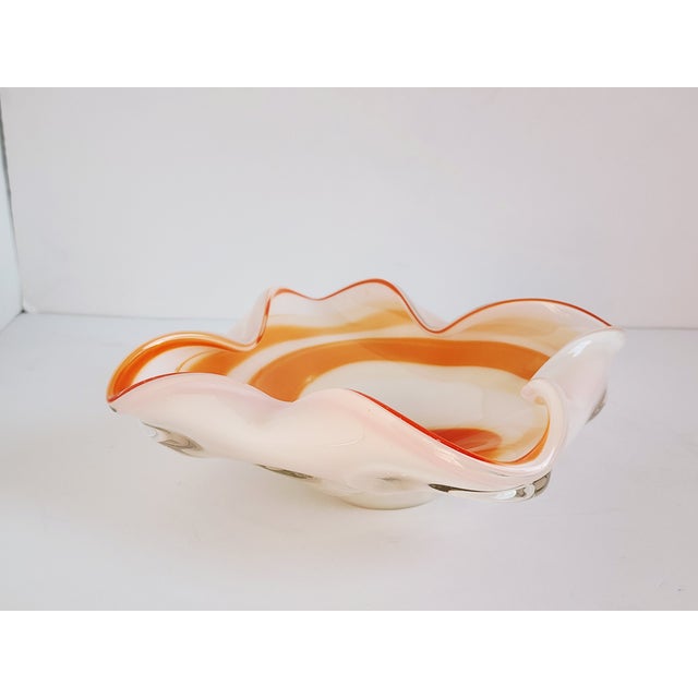 1970s Vintage Murano Fratelli Toso Glass Bowl For Sale - Image 5 of 12