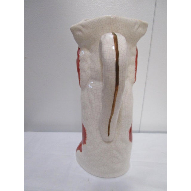 White 20th Century Staffordshire Red and White Begging Spaniel Toby Jug For Sale - Image 8 of 9