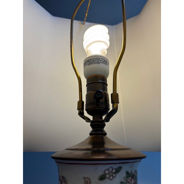 Mid 20th Century Chinoiserie Ceramic Table Lamp For Sale In Houston - Image 6 of 6