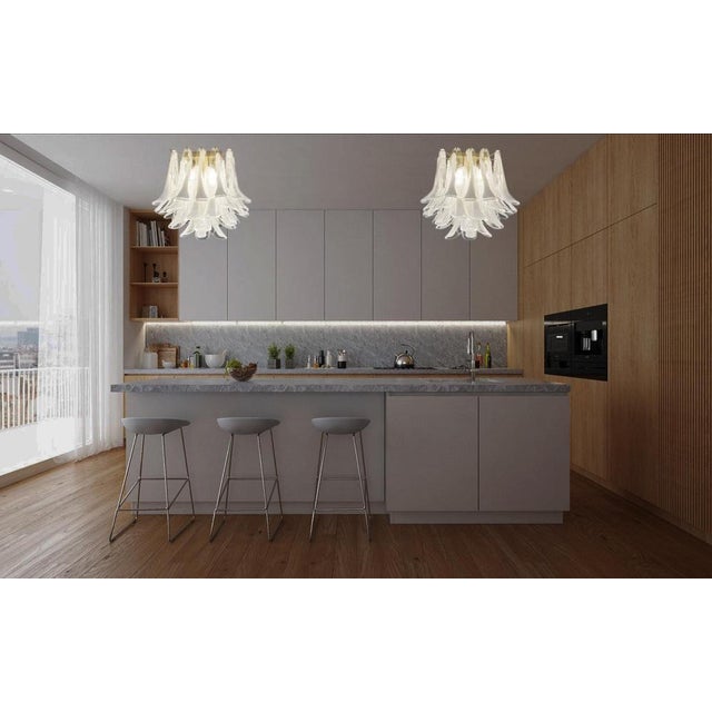 Murano Glass Petal Chandelier, 1990s For Sale - Image 13 of 14