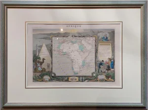 Antique Map of Africa by Levasseur, 1840