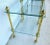 Brass Vintage 2 Tier Brass & Glass Side End Tables Nightstands - Set of 2 For Sale - Image 8 of 10