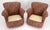 Pair Barrel Round Back Swivel & Rocking-Gliding Tub Lounge Chairs Baughman MINT! For Sale - Image 11 of 12