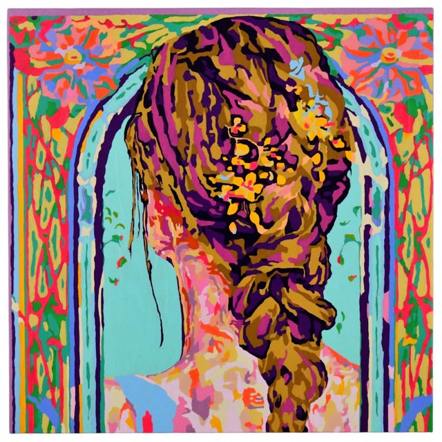 Early 21st Century Frédérique Tristant, La Tresse, 2024, Mixed Media For Sale - Image 5 of 5