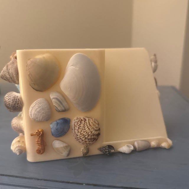 Sculpture Materials Whimsical Seashell-Encrusted Desk Organizer For Sale - Image 7 of 7