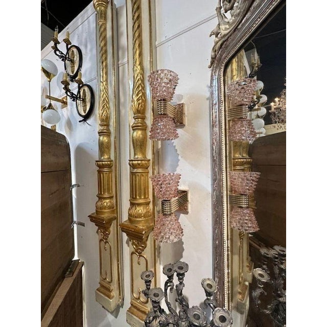 Modern Pair of Pink “Rostri” Murano Sconces For Sale - Image 3 of 5