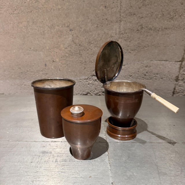 Victorian Gentleman's Traveling Copper Drinking Cup and Spirit Stove Set For Sale - Image 4 of 7