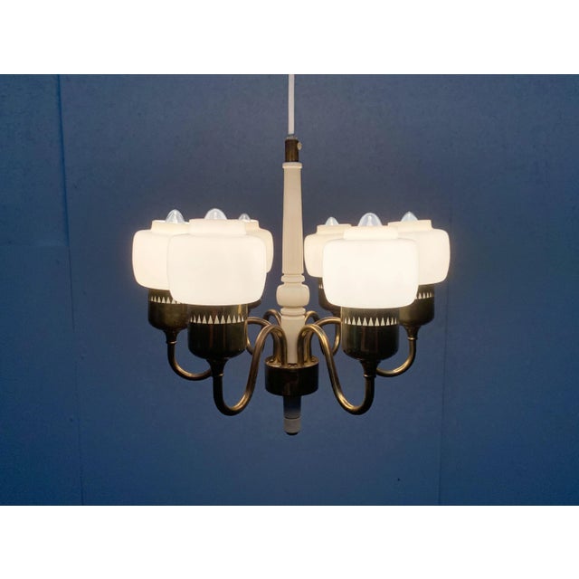 Mid-Century Swedish T526 Chandelier by Hans-Agne Jakobsson for Hans-Agne Jakobsson AB For Sale - Image 13 of 18