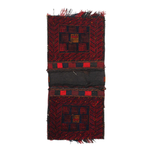 Pasargad DC Vintage Persian Hand Knotted Shiraz Saddle Bag