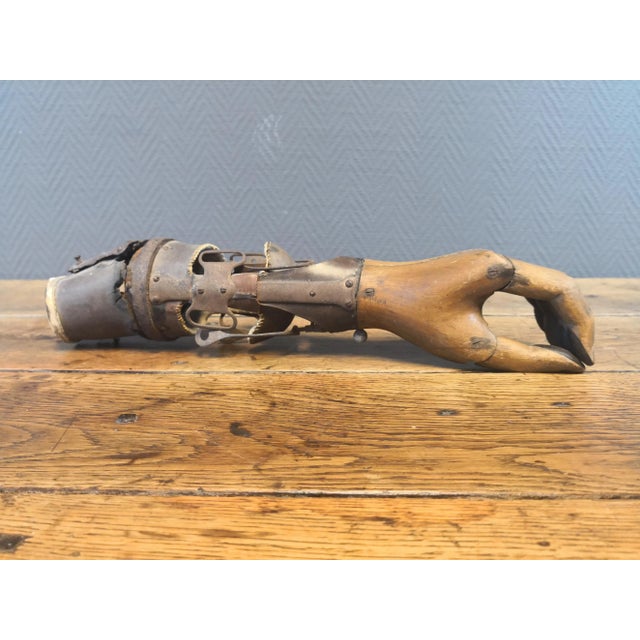 Antique German Hand in Glass by Ferdinand Sauerbruch, in Worn conditions. Designed 1890 to 1919