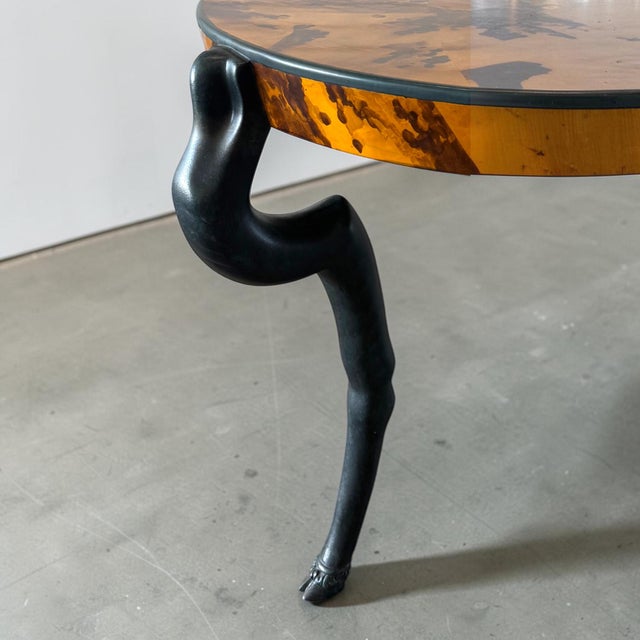 Sirmos Sculptural Goat Leg Center Table With Faux Tortoise Finish, 1970's For Sale In Wichita - Image 6 of 8