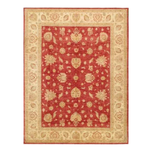 Pasargad Home Ferehan Lamb's Wool Area Rug, 8'10" X 11' 8", Rust