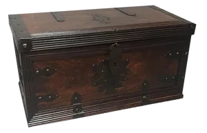 Iron Bound Mahogany Chest