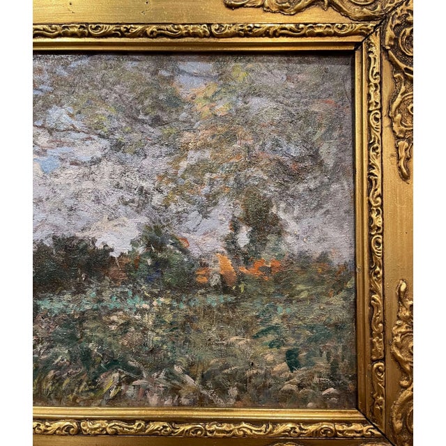 19th Century French Pastoral Oil Painting Signed H. D. Lemaître For Sale - Image 4 of 12