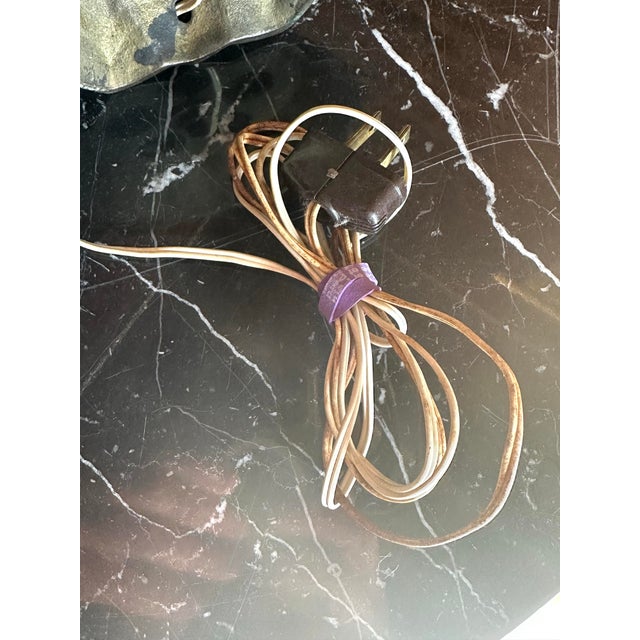 Antique Czech Art Glass Table Lamp For Sale - Image 11 of 12