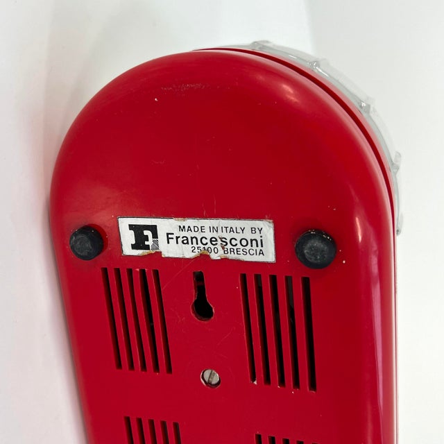 Red Red Farstar Table Lamp by Adalberto Dal Lago for Francesconi, 1970s For Sale - Image 8 of 9
