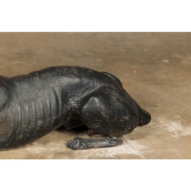 Realism J.W Fiske Iron Greyhound Dog Sculptures, Late 19th Century New York, a Pair For Sale - Image 3 of 12
