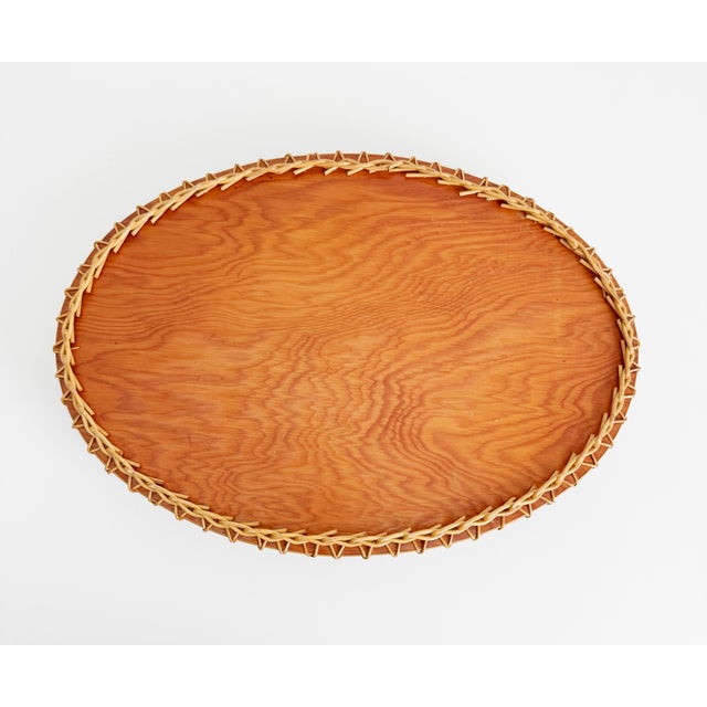 Antique Oval French Wicker Tray, Early 20th Century For Sale - Image 13 of 14