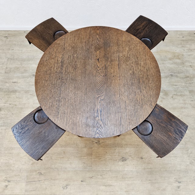 Vintage Dutch Art Deco Poker Table, 1920s For Sale - Image 12 of 18