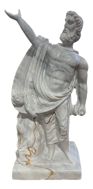 Roman Statue Sculpture with Gold Veining, 20th Century, Marble