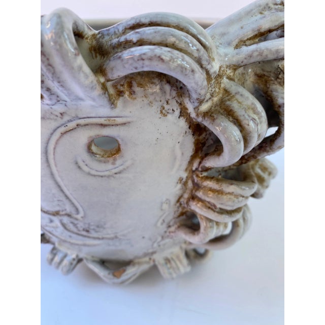 Rosenthal-Netter Italian Ceramic Lion Planter For Sale In Philadelphia - Image 6 of 9