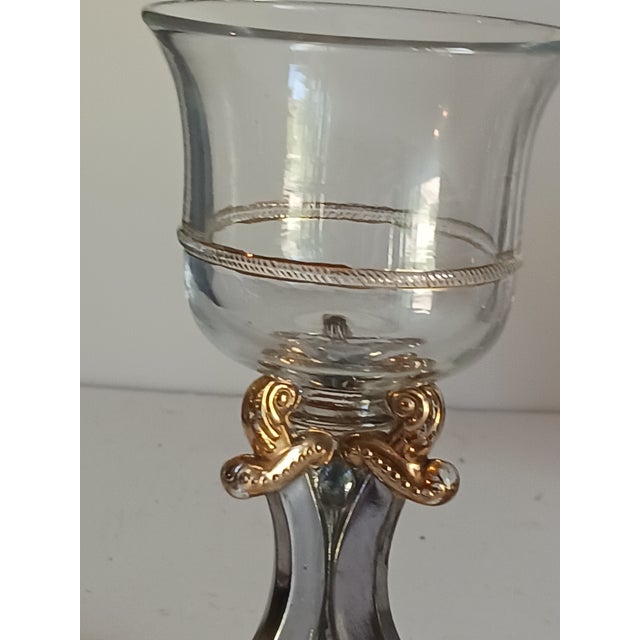 1900 - 1909 1900s Masonic Shriners Cordial Glasses - Set of 4 For Sale - Image 5 of 7