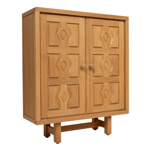 Vintage French Cabinet by Guillerme Et Chambron for Votre Maison, 1950s For Sale