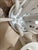 Glass Contemporary Italian Murano Glass Chandelier in White, 6-Light, Design Within Reach For Sale - Image 7 of 7