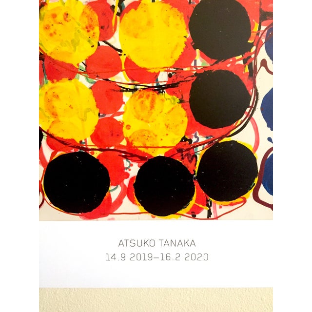 Pink Atsuko Tanaka Abstract Modernism Museum Exhibition Poster Print " Work " 1957 For Sale - Image 8 of 12