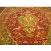 Textile 1900s Green Red Animalistic Antique Turkish Oushak Rug 11' 8"x 16' 3" Handknotted Wool Carpet For Sale - Image 7 of 7