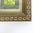 Persian Vintage Miniature Hunting Painting in Persian Khatam Picture Frame With Bone, Wood and Brass Inlay, Table Top Easel Inlaid For Sale - Image 3 of 12