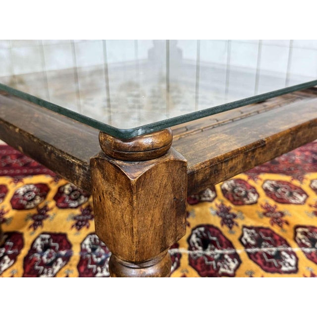 Indian Teak Side Table, 1970s For Sale - Image 4 of 8