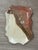 A unique handmade studio pottery spoon rest featuring an abstract swirl of warm browns, creams, and earthy neutrals. The...