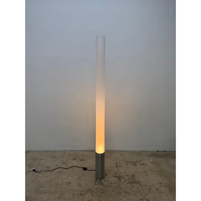 Pablo Pardo Pablo Pardo Elise Tubular Acrylic and Aluminum Floor Lamp for Pablo For Sale - Image 4 of 17