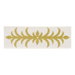 Schumacher x Celerie Kemble Acanthus Tape In Ochre For Sale