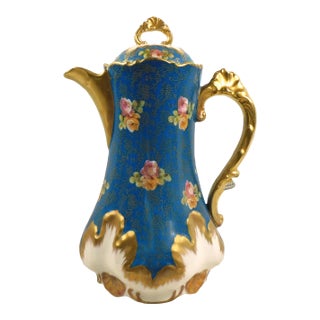 Antique L Straus and Sons Chocolate Pot Teapot Coffee Pot For Sale
