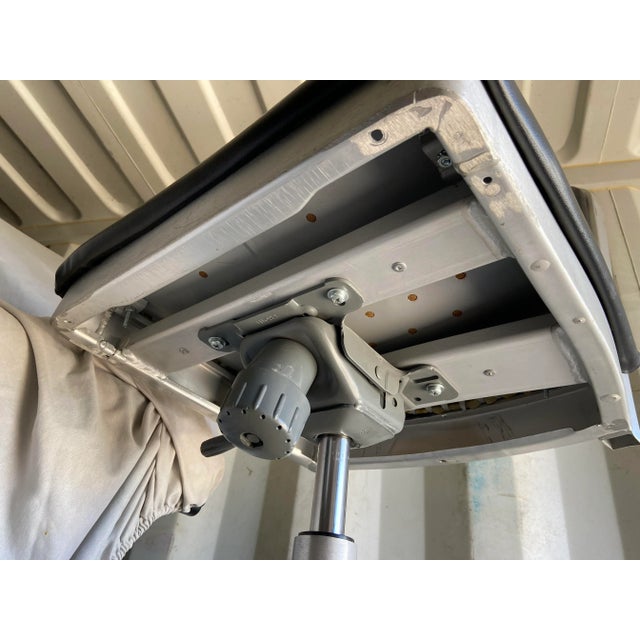 Emeco Pre Owned Emeco Navy Swivel Aluminum Desk Chair For Sale - Image 4 of 12