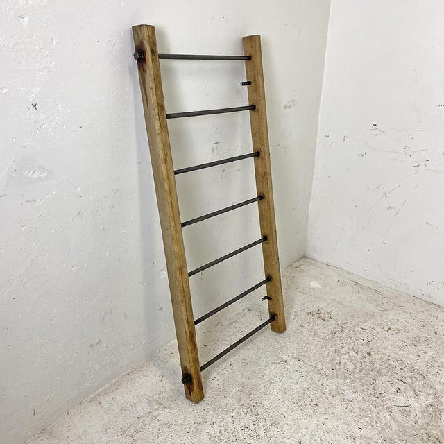 Antique Towel Rack in Oak For Sale - Image 9 of 9