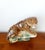 Glazed ceramic sculpture, circa 1950, depicting a roaring tiger. Numbered on the reverse. In perfect condition, with...
