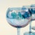 Vintage Iridescent Blue Coupe Glasses - Set of 4 For Sale In San Francisco - Image 6 of 8