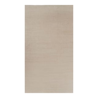 Rug & Kilim’s Oversized Modern Textural Rug in Beige and Cream Striae - 11x20 For Sale