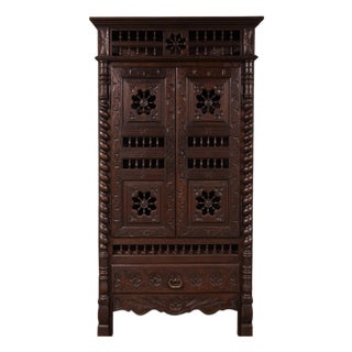 1800s French Breton Cabinet For Sale