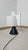 Table Lamp with 3-Blade Model in Milk Glass and Embossed Iron Base, 1970s For Sale - Image 3 of 13