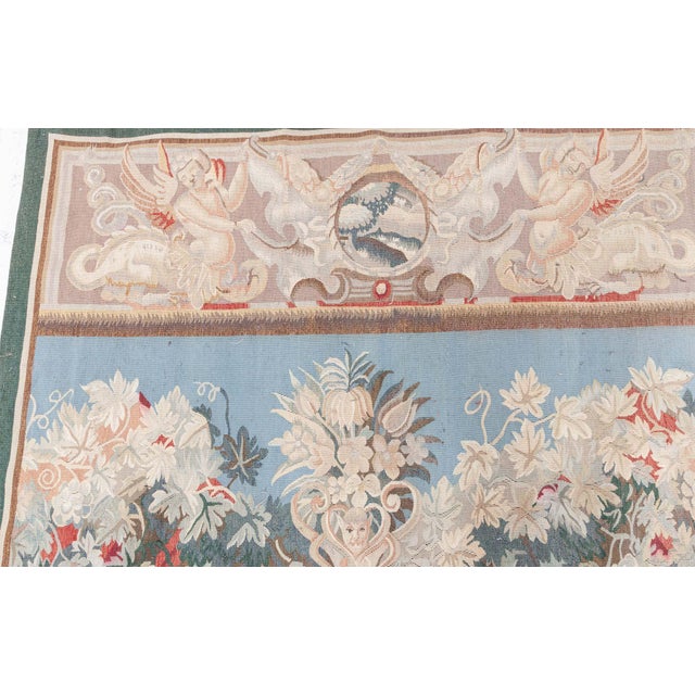This 2000's French Tapestry is a breathtaking revival of classical European artistry, featuring an exquisite palette of...